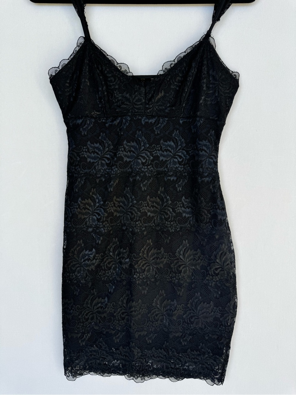 Guess Black Lace-Trim Slip